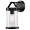 Westinghouse Fixture Wall Outdoor 60W Jamestown, Textured Black Clear Seeded Glass 6579600 - alternate 5